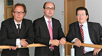 Die Vorstnde der
imc AG (v.l.): Frank Milius, Dr. Volker Zimmermann, Dr. Wolfgang Kraemer